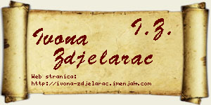 Ivona Zdjelarac vizit kartica